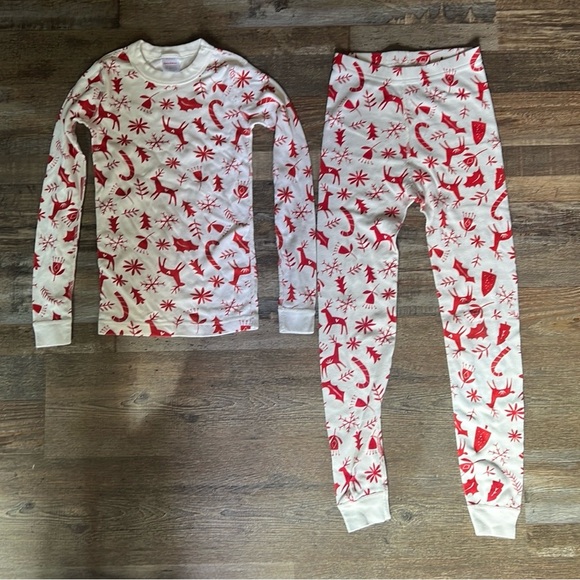 Hanna Andersson Other - Hanna Andersson Kids Holiday Long John Pajama Set - Woodland Holiday